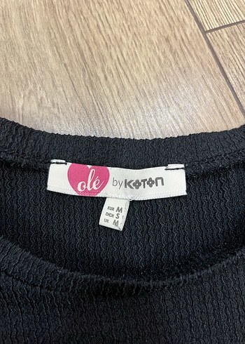 Siyah Örme Kısa Kollu Kadın Bluz - Görsel 2