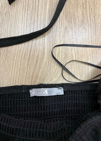 V Yakalı Siyah Mini Büstiyer - Görsel 2