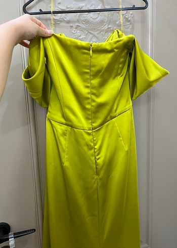 Drapeli Uzun Abiye Elbise - Görsel 5