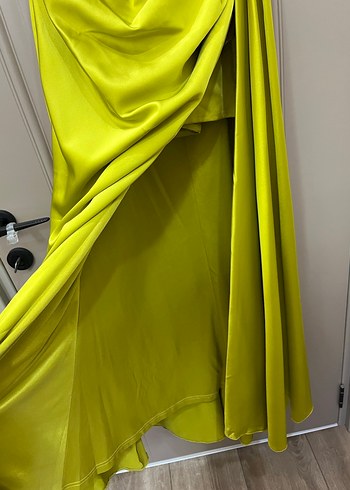 Drapeli Uzun Abiye Elbise - Görsel 9