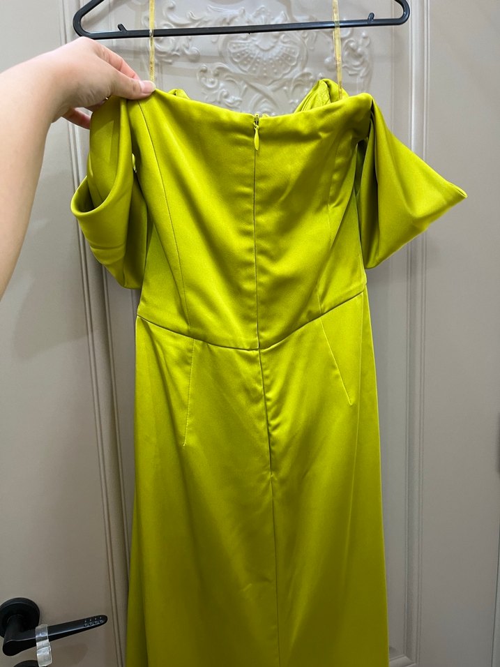 Drapeli Uzun Abiye Elbise - Görsel 5