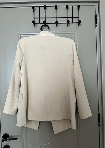 Bej Kadın Midi Blazer Ceket - Görsel 2