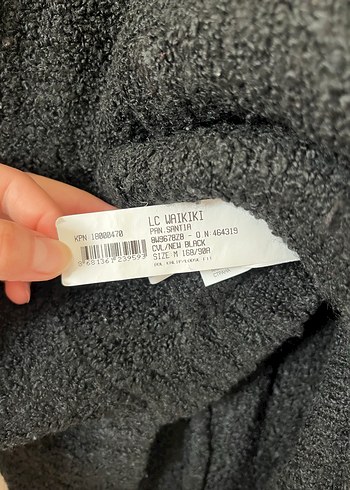 Gri Yünlü Yüksek Yakalı Salaş Kazak - Görsel 3