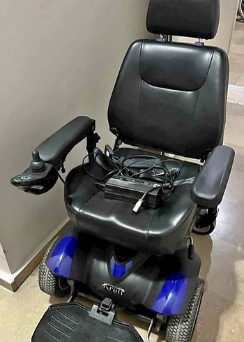 Mavi Elektrikli Tekerlekli Sandalye - Görsel 4