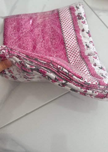 Dantel Detaylı Pembe Bohem Kadın Şal - Görsel 3