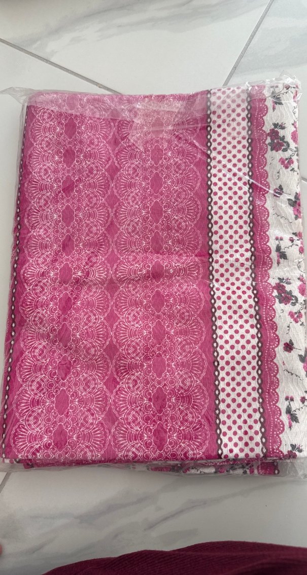 Dantel Detaylı Pembe Bohem Kadın Şal - Görsel 2