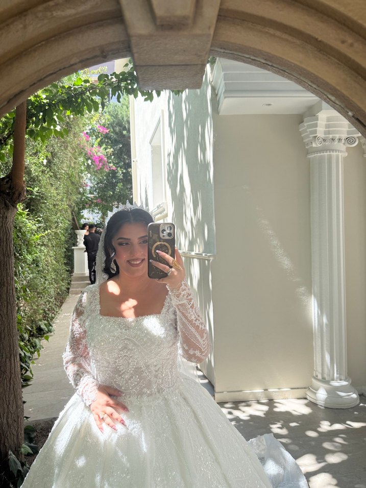 Modern Klasik Beyaz Prenses Gelinlik - Görsel 3