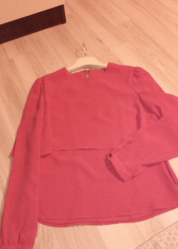 Pembe Kadın Uzun Kollu Bluz - Görsel 2