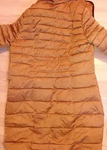 Bej Kadın Midi Kışlık Mont - Görsel 3