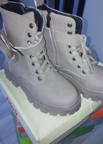 Gri Kadın Günlük Dolgu Topuklu Bot - Görsel 3