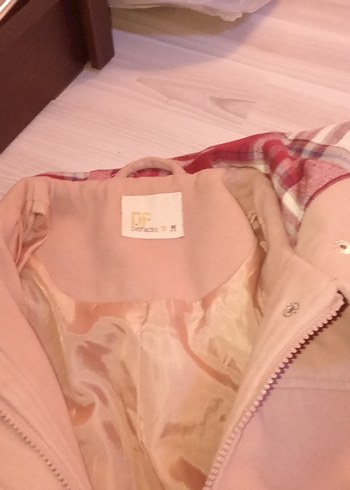 Pembe Midi Düğmeli kaban - Görsel 2