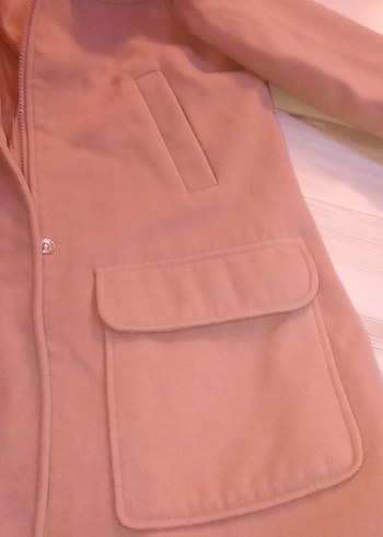 Pembe Midi Düğmeli kaban - Görsel 3