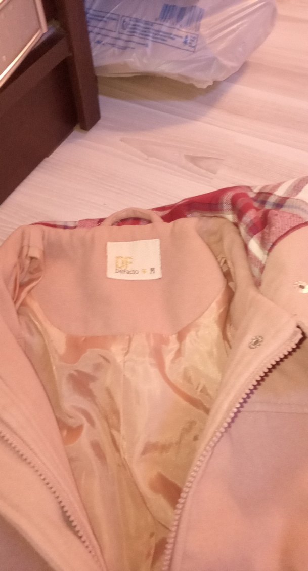 Pembe Midi Düğmeli kaban - Görsel 2