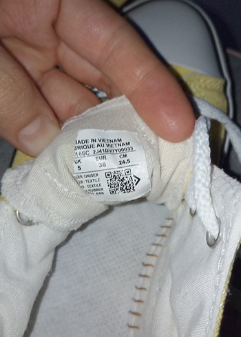 Sarı Bağcıklı Kadın Spor Ayakkabı - Görsel 3