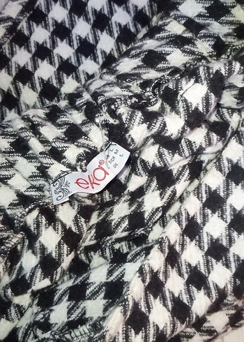 Düğmeli Kahverengi Midi Mini Etek - Görsel 3