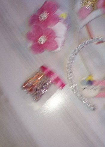 Renkli Nakışlı Fiyonk Detaylı Çocuk Saç Aksesuarları - Görsel 5