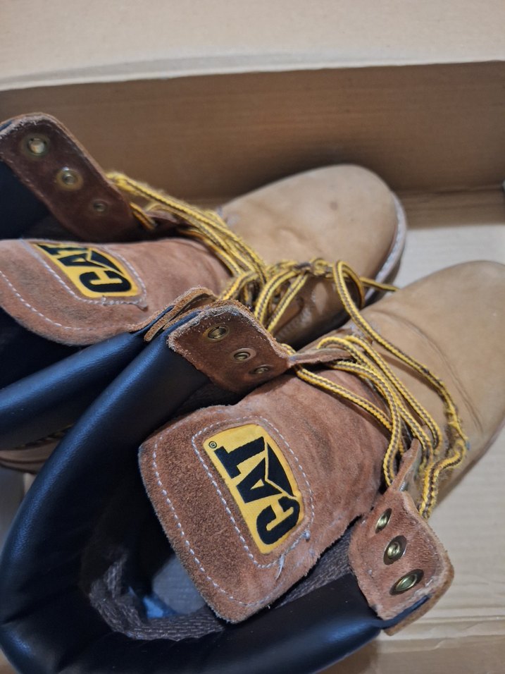 CAT Kahverengi Süet Erkek Dolgu Topuklu Bot - Görsel 3