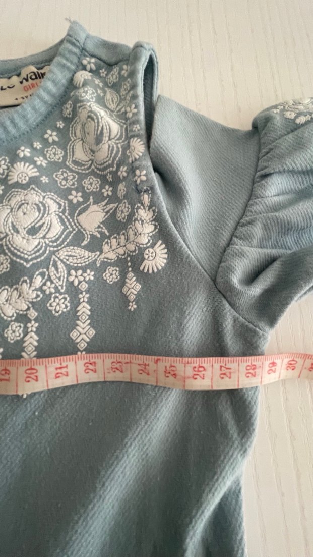 Nakışlı  Kız Çocuk Elbisesi - Görsel 2