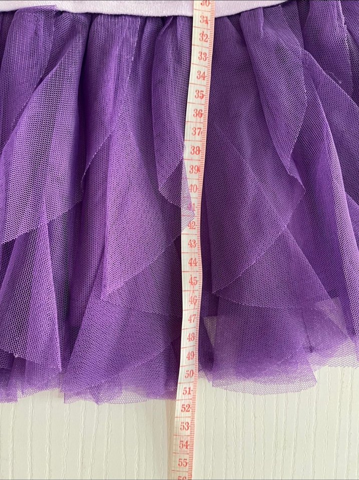 Mor Kısa Kollu Kız Çocuk Elbise - Görsel 3