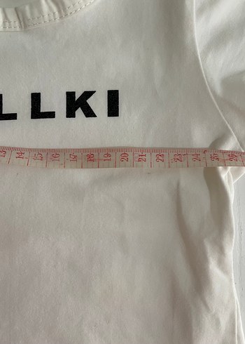 Kız Çocuk Renkli Baskılı Kot Elbise - Görsel 5