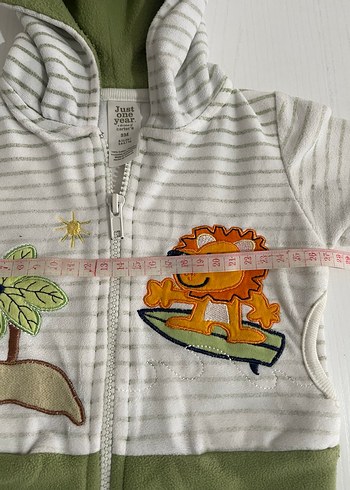 Kapüşonlu Nakışlı Bebek Takımı - Görsel 5