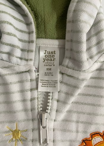 Kapüşonlu Nakışlı Bebek Takımı - Görsel 6