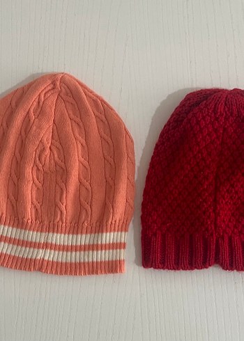 Nakışlı ve Çiçek Detaylı Örgü Çocuk Bere - Görsel 2