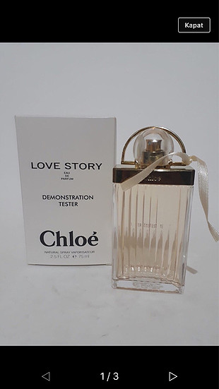 Chloe LOVE STORY 75ml Bayan Tester Parfüm 