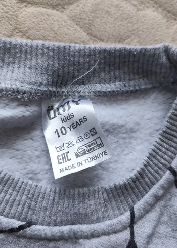 Renkli Baskılı Mavi Erkek Çocuk Sweatshirt - Görsel 4