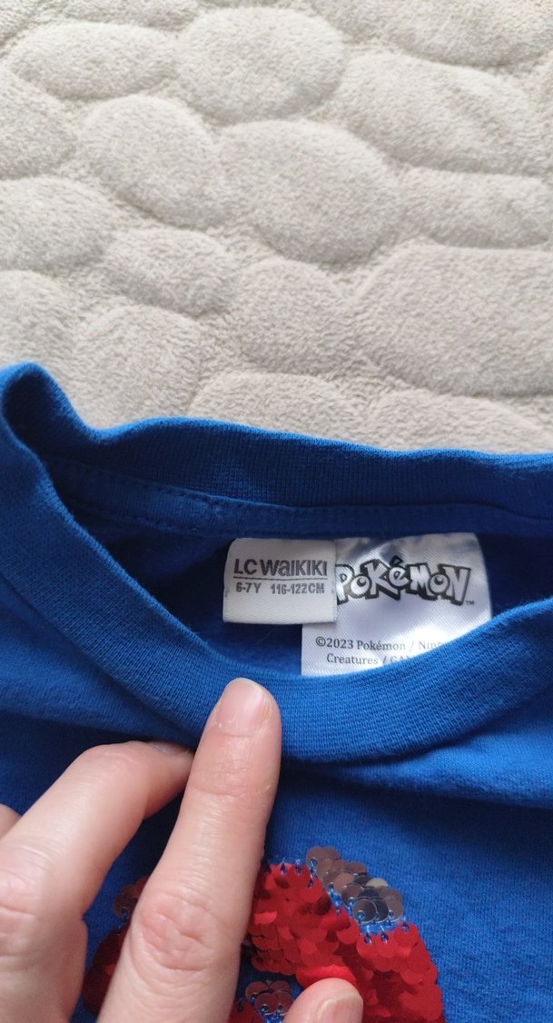 Renkli Baskılı Mavi Erkek Çocuk Sweatshirt - Görsel 2