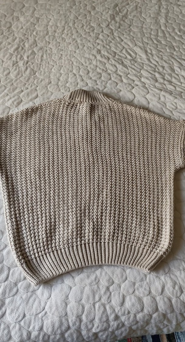 Bej Örgü Kadın Kazak - Görsel 4