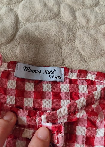 Kız Çocuk Kırmızı Fırfırlı Nakışlı Elbise - Görsel 3