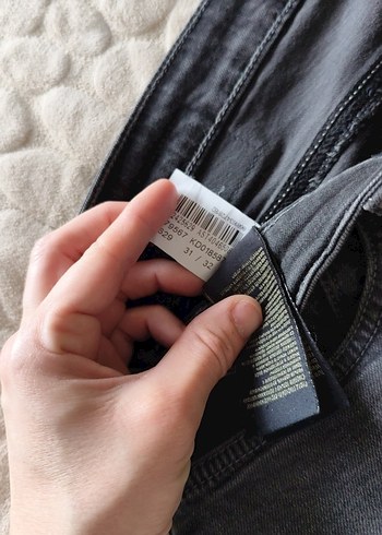 Gri Erkek Denim Pantolon, Normal Boy, Dar Kesim - Görsel 6