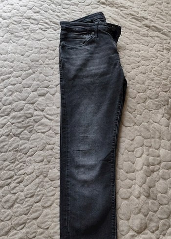 Gri Erkek Denim Pantolon, Normal Boy, Dar Kesim - Görsel 4