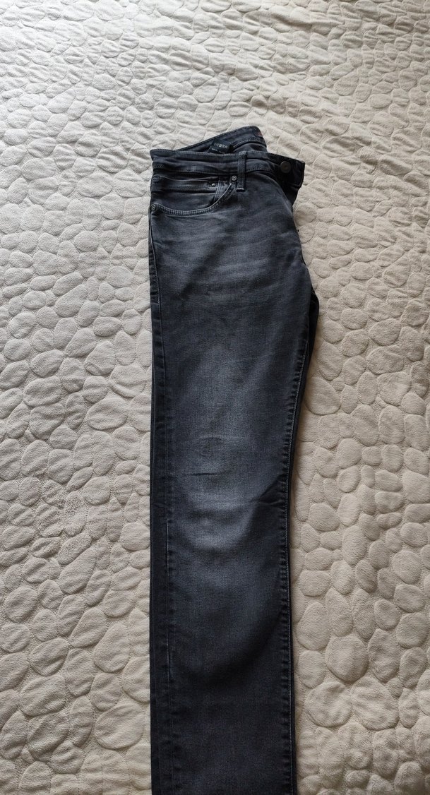 Gri Erkek Denim Pantolon, Normal Boy, Dar Kesim - Görsel 4