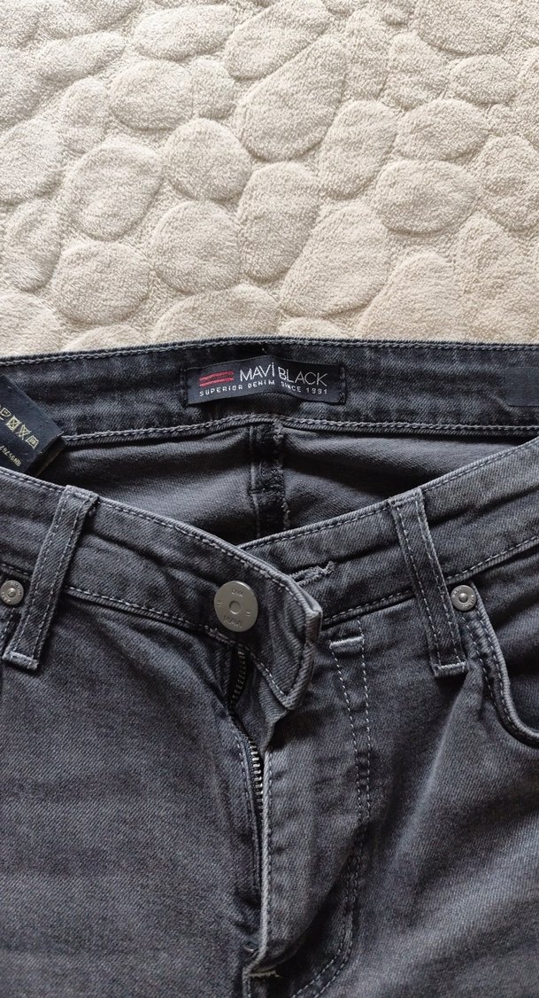 Gri Erkek Denim Pantolon, Normal Boy, Dar Kesim - Görsel 5