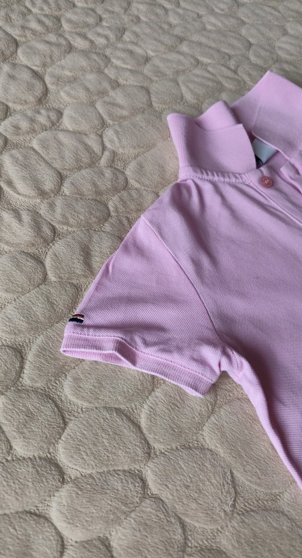 Kızlar için Pembe Polo Tişört - Görsel 2