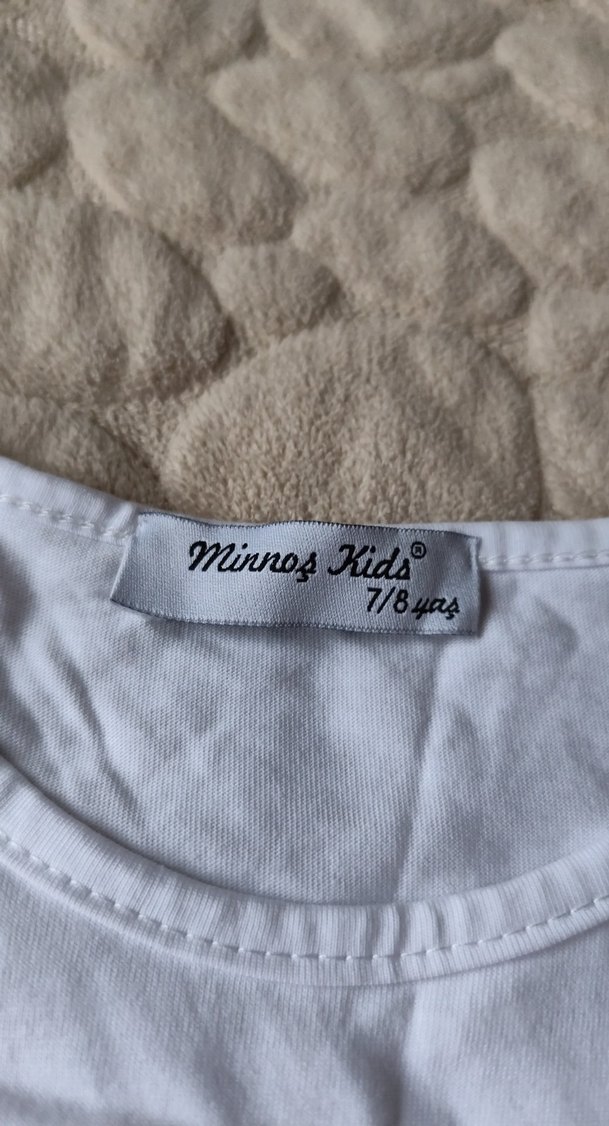 Pembe Baskılı Kız Çocuk Elbisesi - Görsel 4