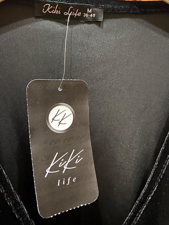 Midi Siyah Gotik Kadın Abiye Elbise - Görsel 4