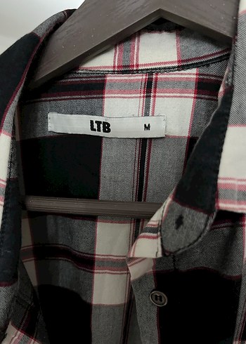 Gri Kareli Düğmeli Kadın Gömlek - Görsel 6