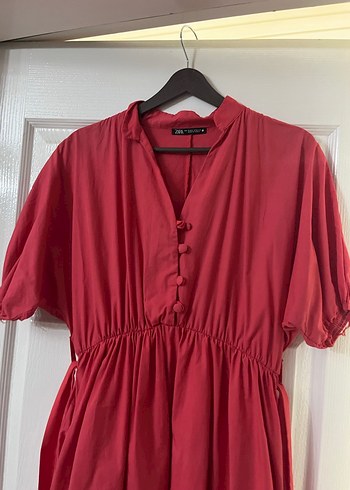 Pembe Bohem V Yaka Uzun Elbise - Görsel 4