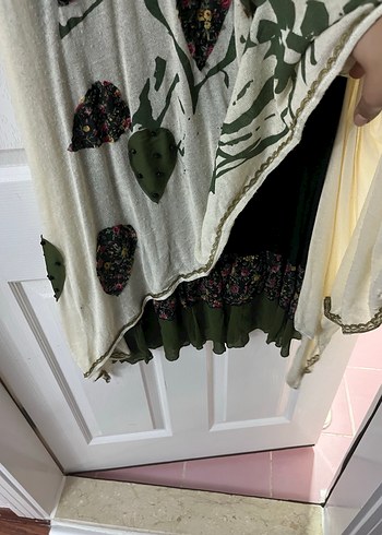 Bohem Gri  Kolsuz Elbise ikili - Görsel 5