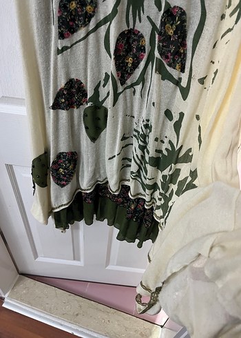 Bohem Gri  Kolsuz Elbise ikili - Görsel 3