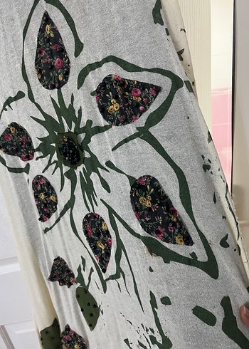 Bohem Gri  Kolsuz Elbise ikili - Görsel 2