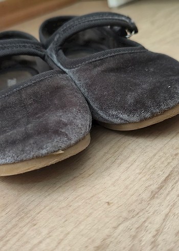 Gri Kız Babet Ayakkabı Tokalı - Görsel 3