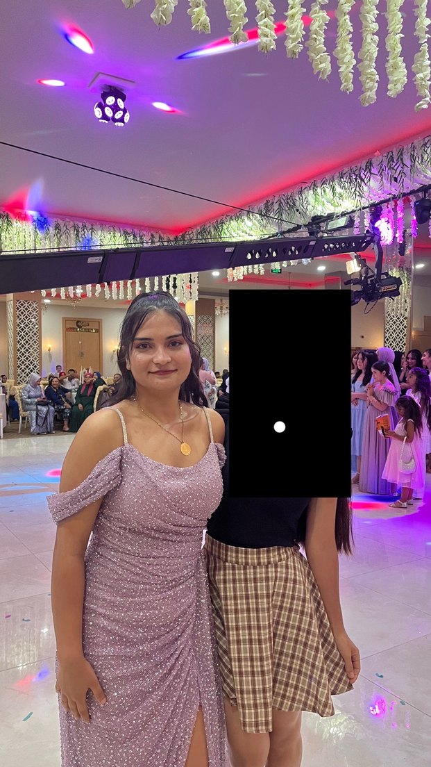 Uzun, Drapeli, Kayık Yaka Lila Kadın abiye - Görsel 2