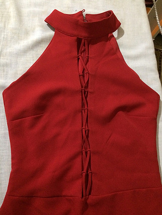 Kırmızı mini elbise 