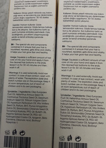 Penasia Saç Bakım Yağı - Tüm Saç Tipleri İçin - Görsel 2