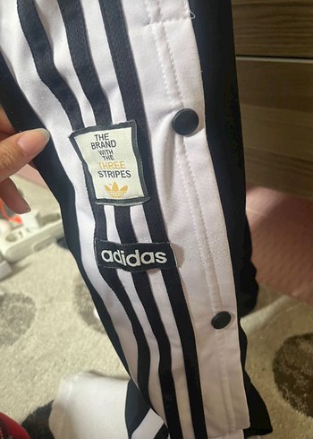 Erkek Siyah Adidas Çizgili Eşofman Altı - Görsel 4