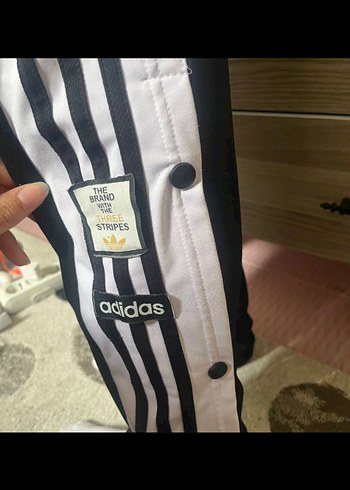 Erkek Siyah Adidas Çizgili Eşofman Altı - Görsel 5